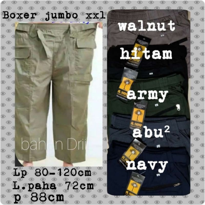 Sirwal Boxer  Dewasa Jumbo /Size XXL Al Hanif