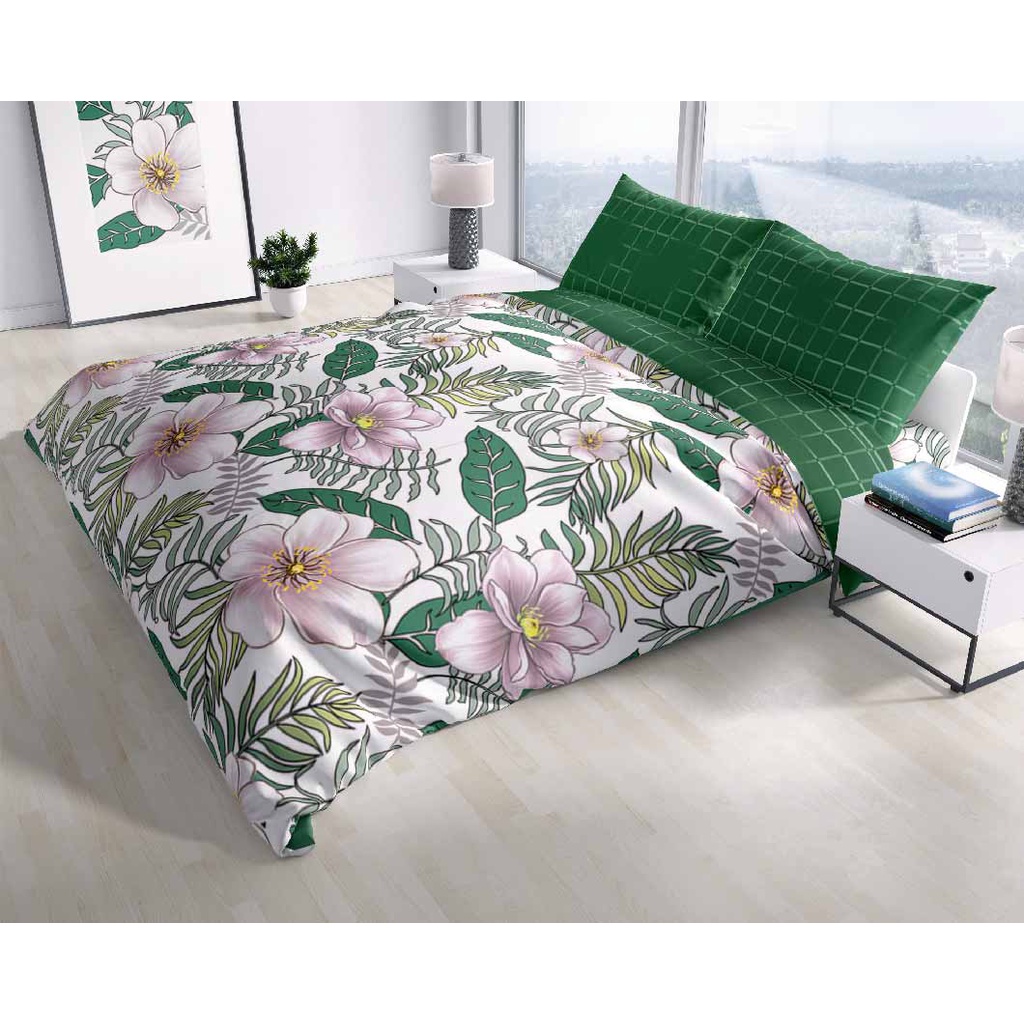 Bedcover Hawaii Ukuran King 180 x 200 nomor 1 king size set lengkap dengan sprei 180x200cm