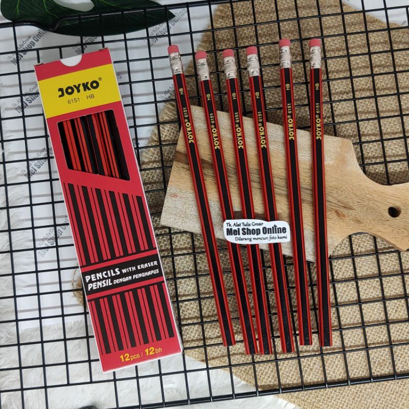 

PENSIL JOYKO HB 6151 + PENGHAPUS ISI 12 PCS