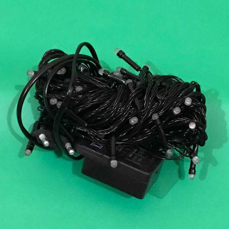 Lampu Natal Kabel Hitam 10 Meter Lampu Tumblr kabel hitam 10 Meter rainbow warna warni Led RGB