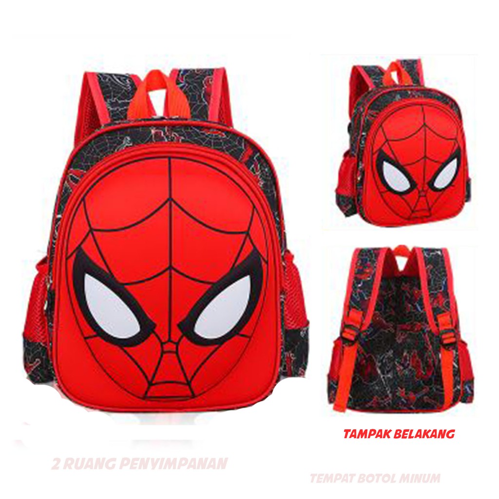 [Brandedbaby] TAS RANSEL ANAK SEKOLAH SUPERHERO IMPORT / RANSEL SEKOLAH ANAK 3D WATERPROOF SPIDERMAN