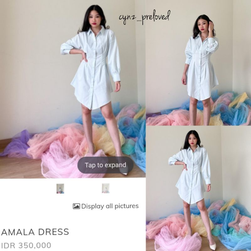 preloved modelano amala dress in blue