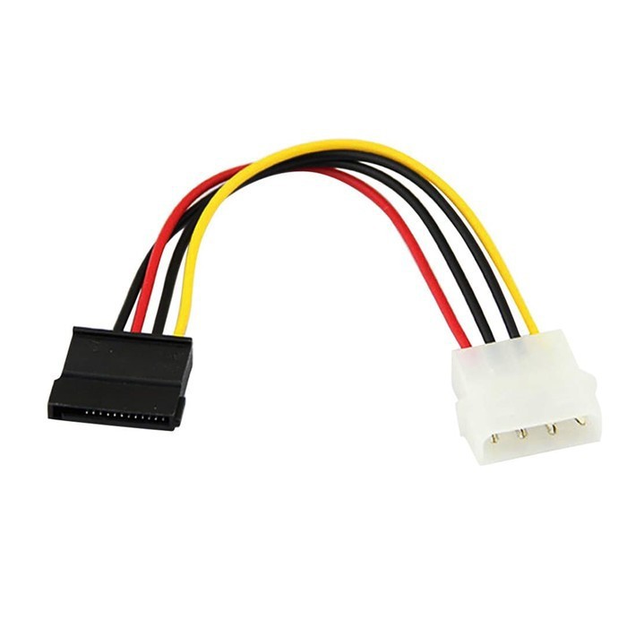 Kabel Power Molex 4pin Male to Sata 15pin Female konverter