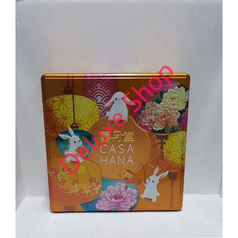 Casahana Mooncake Mid Autumn Polka 4 ( GOLD ) - Yue Bing Kue Bulan Casahana Import Malaysia