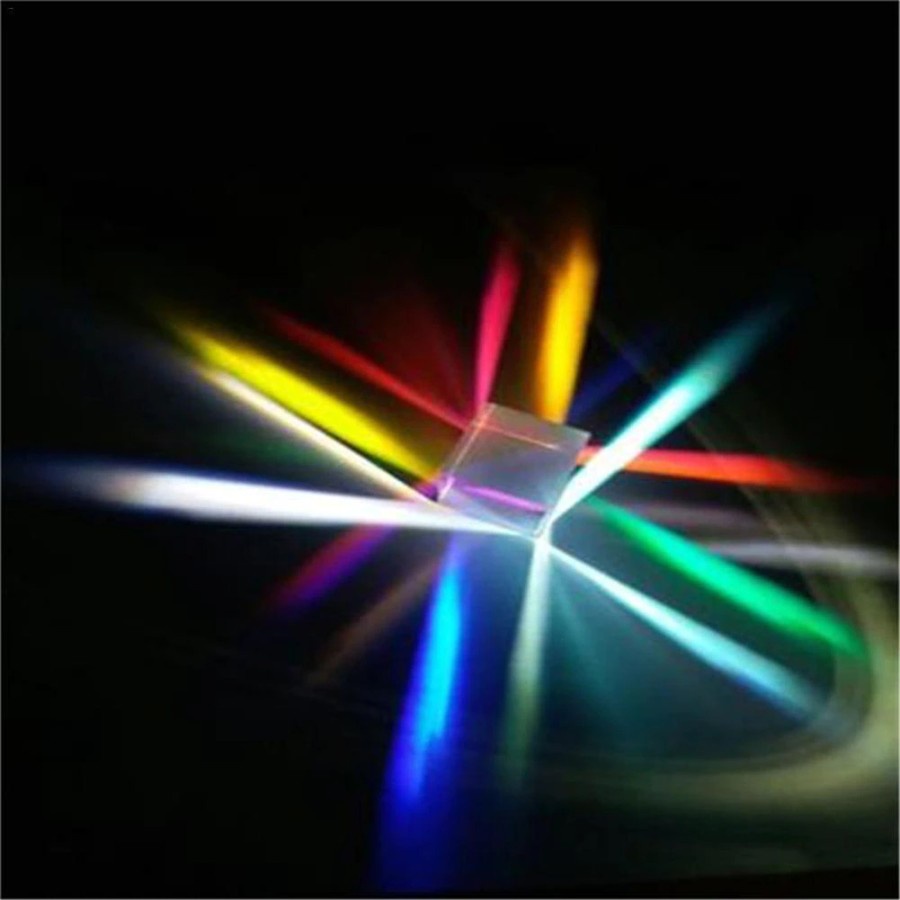 Dekorasi Prisma Six Sided Bright Light Cube - VAH12 - Transparent