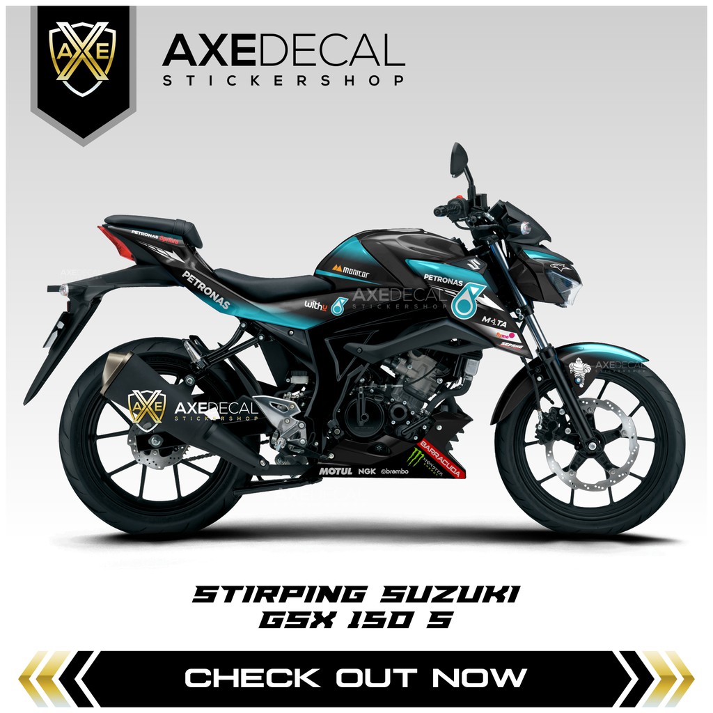 Striping Gsx 150 S Stiker Motor Suzuki Gsx S Petronas List Variasi Custom Stock Decals