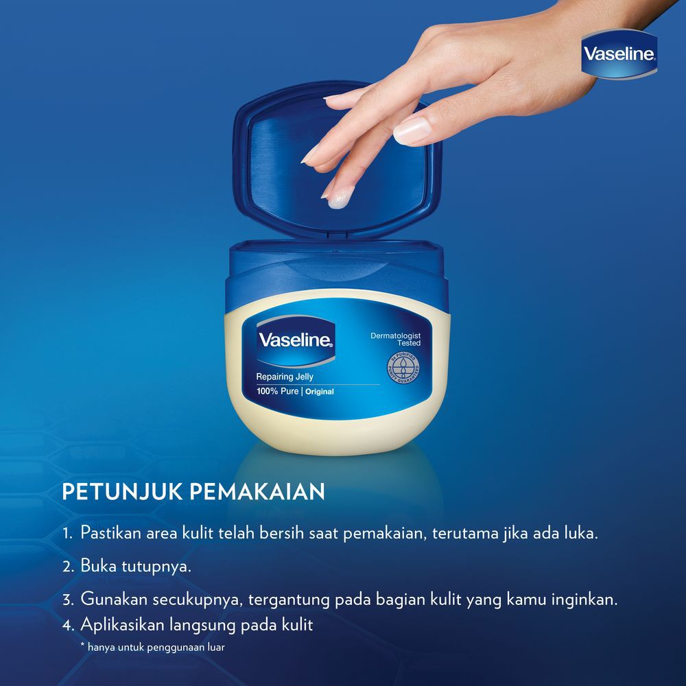 VASELINE REPAIRING JELLY PETROLEUM 100% PURE ORIGINAL 50ML