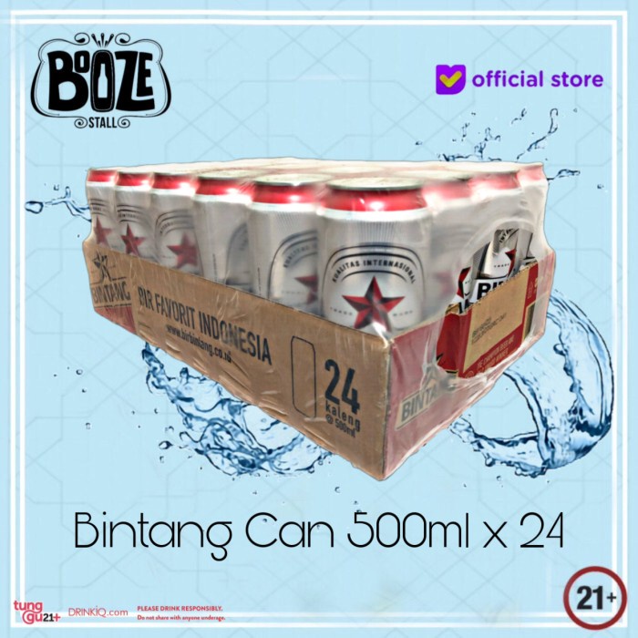 Bir Bintang Can 500ml x 24 can (1 Karton)