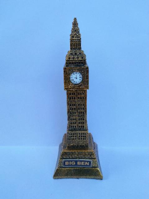 (BISA COD) MINIATUR TUGU MENARA JAM ELISABETH INGGRIS DARI FIBERGLASS - SOUVENIR DAN PAJANGAN CANTIK