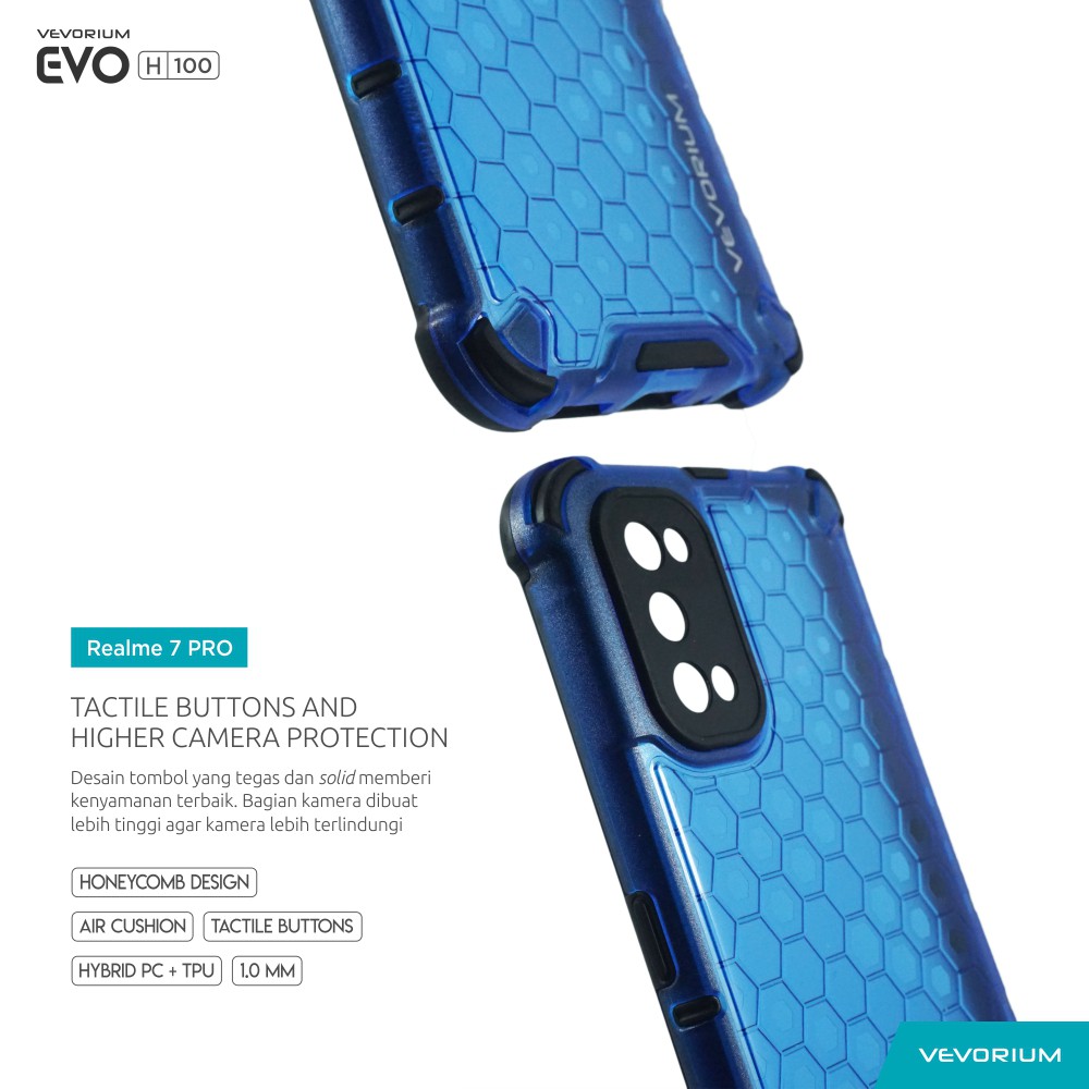 VEVORIUM EVO H100 Realme 7 PRO Hybrid Case Hard Case Softcase Armor