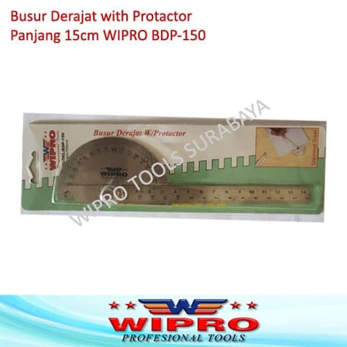 

HEBOH Penggaris Busur Derajat Protactor 15 Cm WIPRO