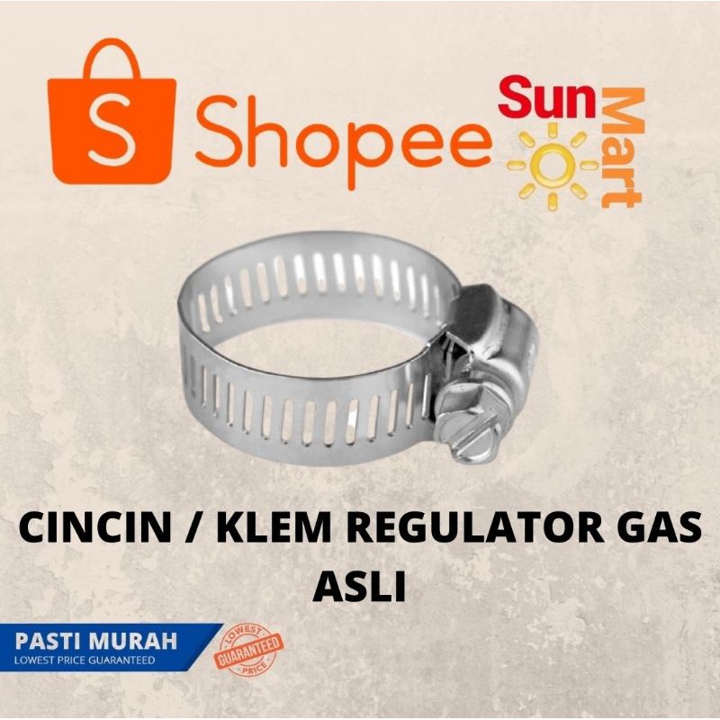 klem cincin selang regulator gas