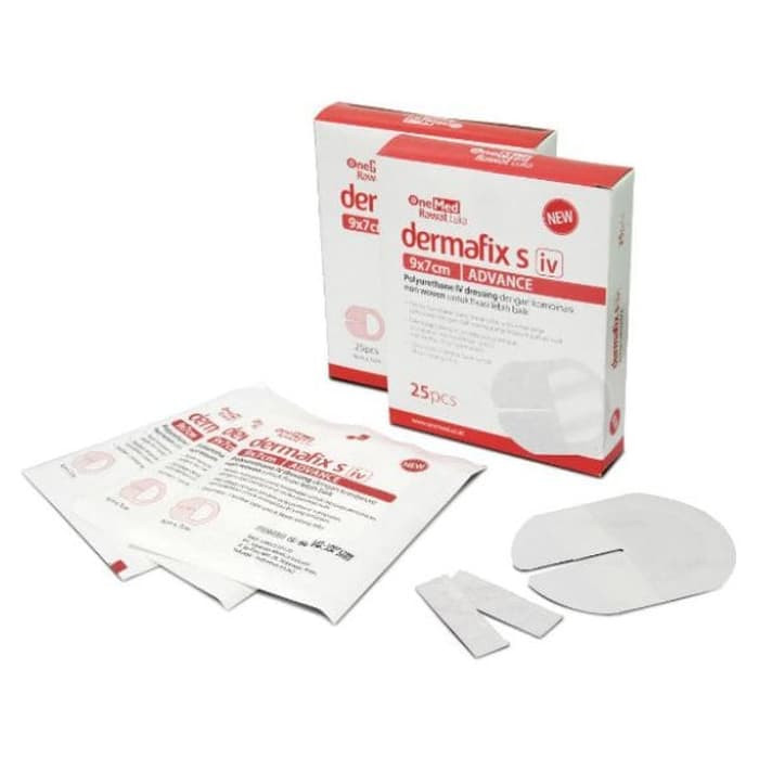 New Dermafix S IV Dressing Advance 9x7cm OneMed box isi 50pcs