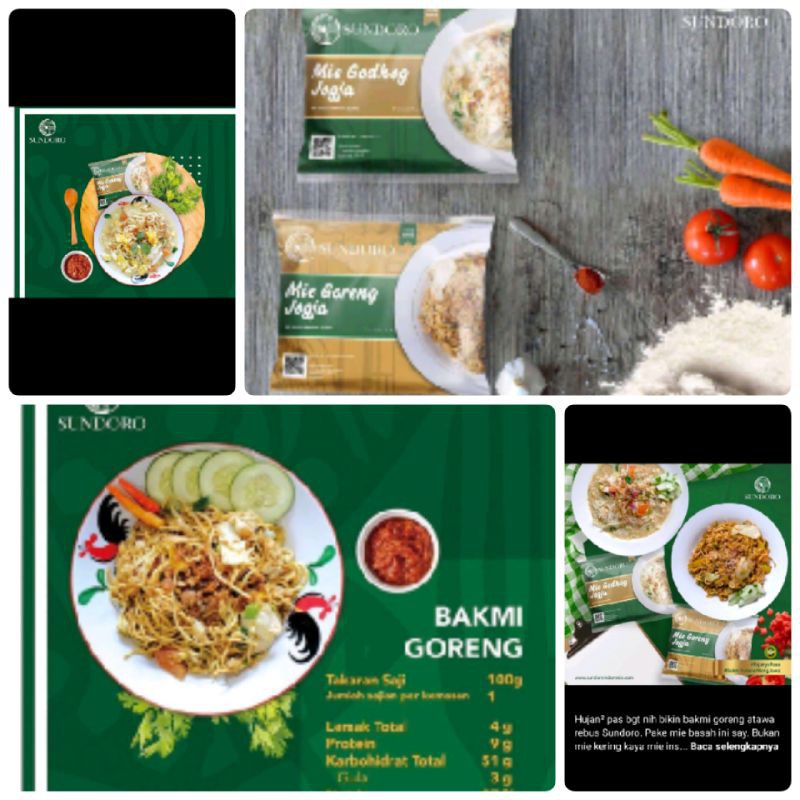 

Mie sundoro ada goreng dan rebus