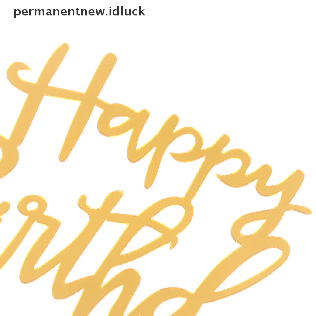 1 Pc Topper Kue Ulang Tahun Bahan Plastik Akrilik Untuk Dekorasi Pesta