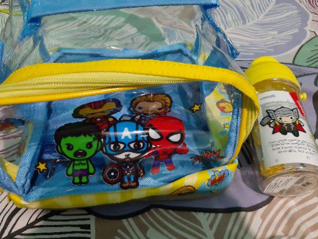 Tas Bekal Besar Satu Seleting Tas Bento Spiderman Little Star Simba Sekolah Anak Lunch Box Bag