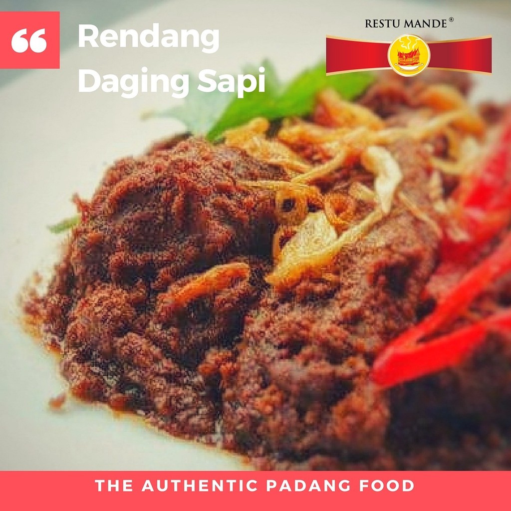 RENDANG SAPI HALAL RESTUMANDE - MASAKAN PADANG ENAK Siap Saji - Indonesia Food