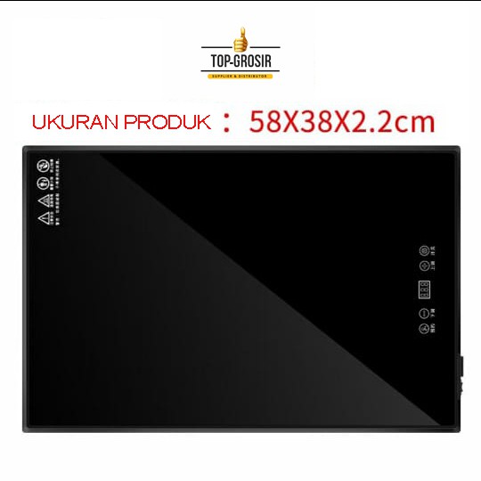 pemanas makanan elektrik warming board food warmer listrik penghangat makan meja bundar