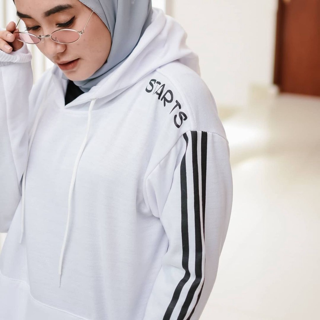 Primadona Hoodie Starts - Atasan Pria Wanita Dengan List Garis Tangan Terbaru