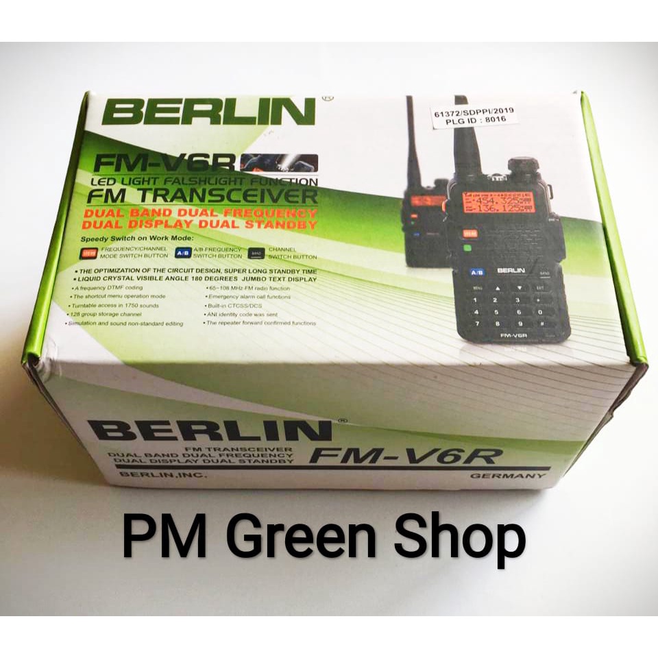 HT Berlin FM V6R Dualband garansi resmi 1 tahun