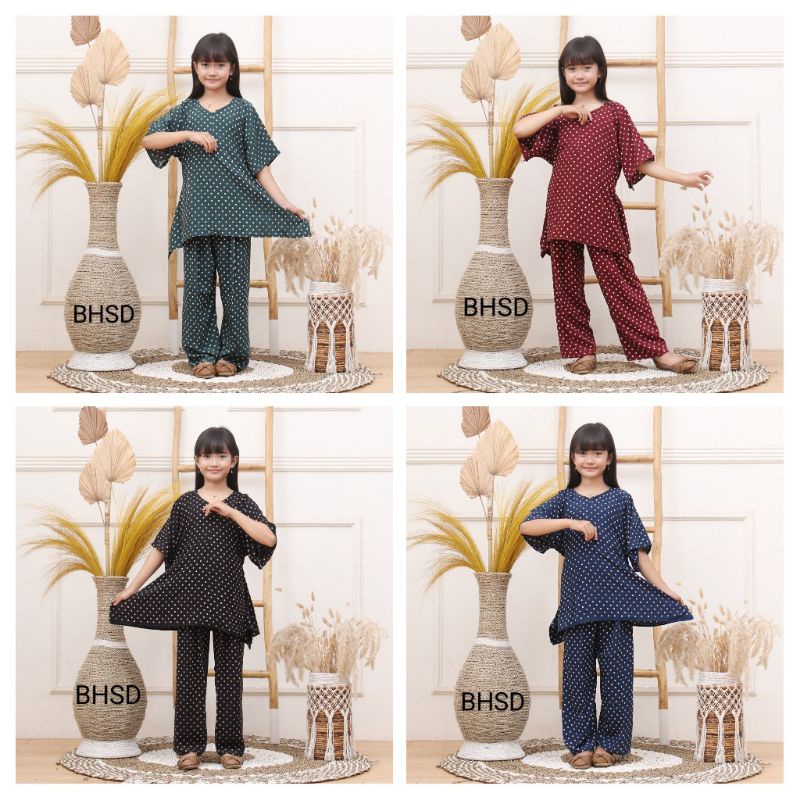 gamis anak // gamis anak prempuan // usia 9_12 thn // SETELAN waka anak // tiedy anak // setelan // one set //  setelan waka