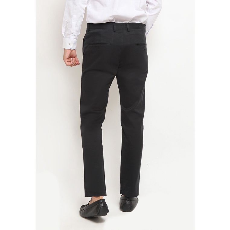 LARUSSO Celana Panjang Pria Chinos Slimfit Stretch -  Black WG43RAMAYANA JAKTIM