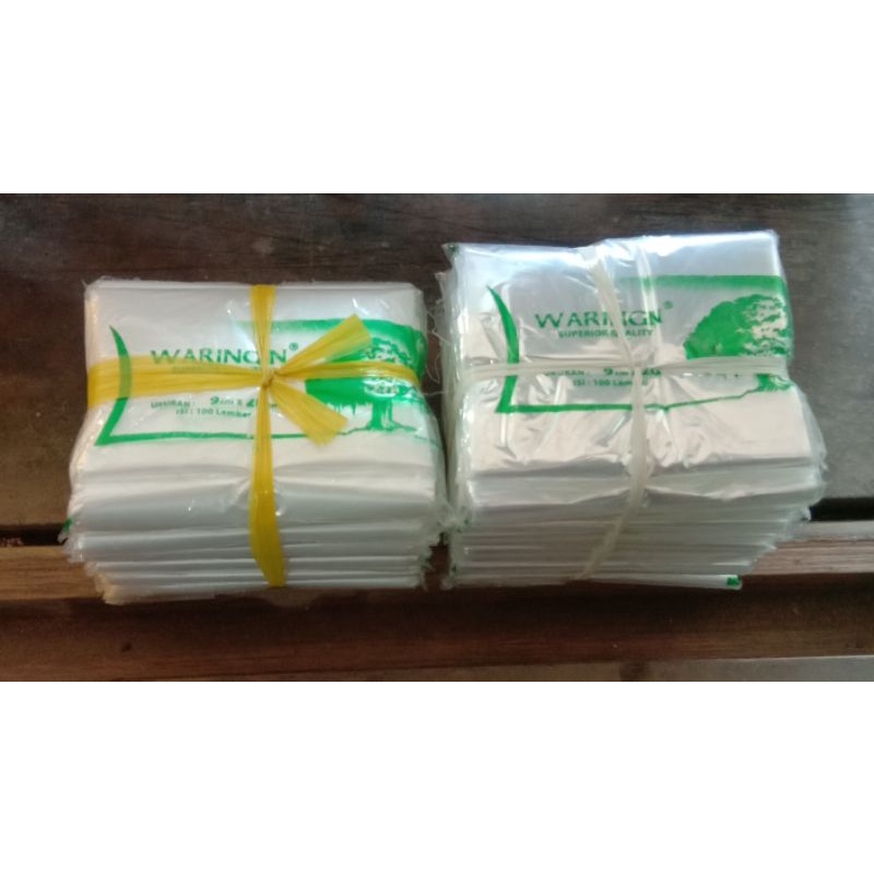 PLASTIK HD BURAM/PP BENING WARINGIN 1/4 (9x20) ISI 1 IKET 10 PACK