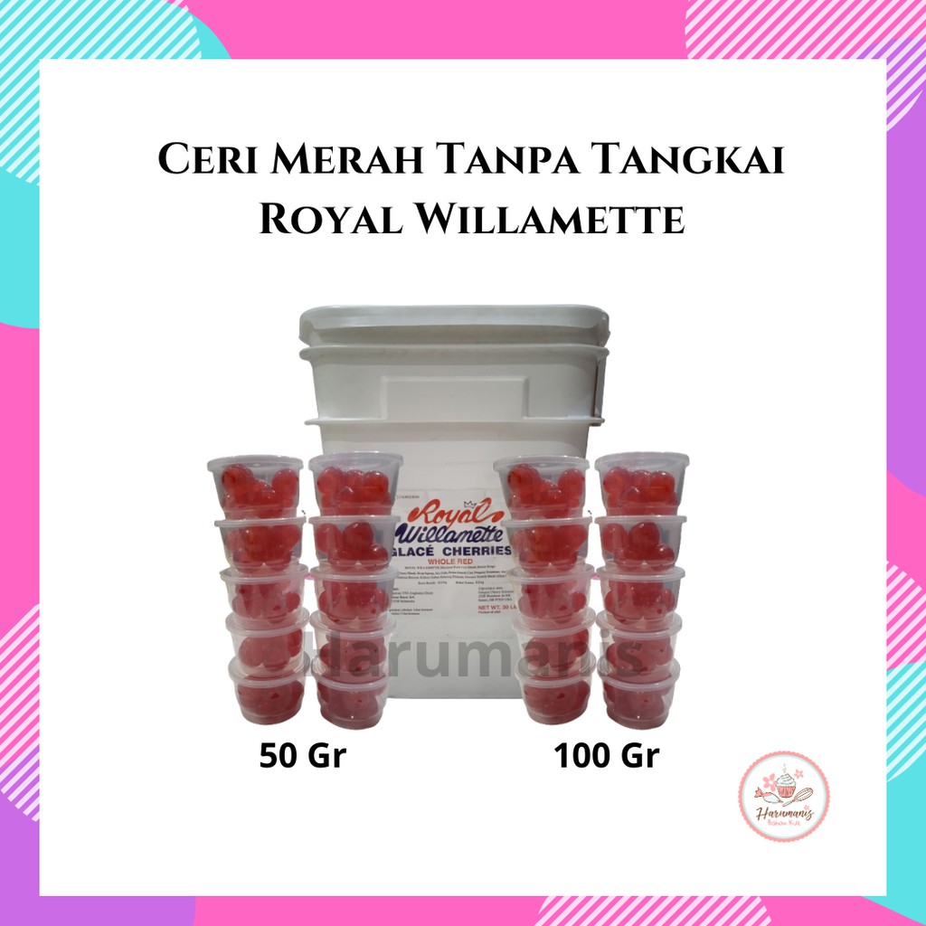 

Ceri Cherry Merah Tanpa Tangkai Royal Willamette