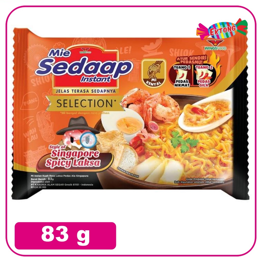 

SEDAAP MIE SINGAPORE SPICY LAKSA 83 GR