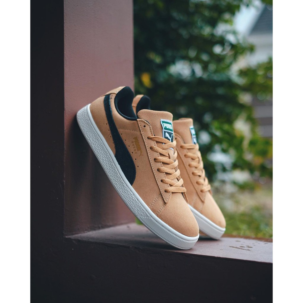 Sepatu Original Puma suede Tan black white