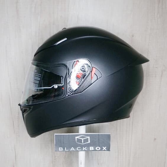AGV K3 SV Solid Black Matt Black Doff