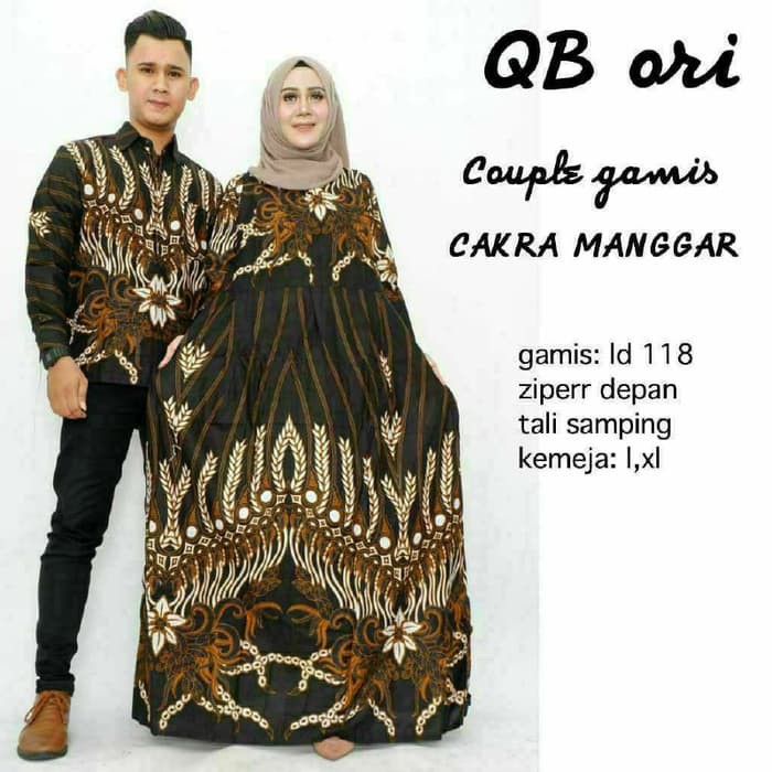 couple gamis cakra manggar/seragam batik