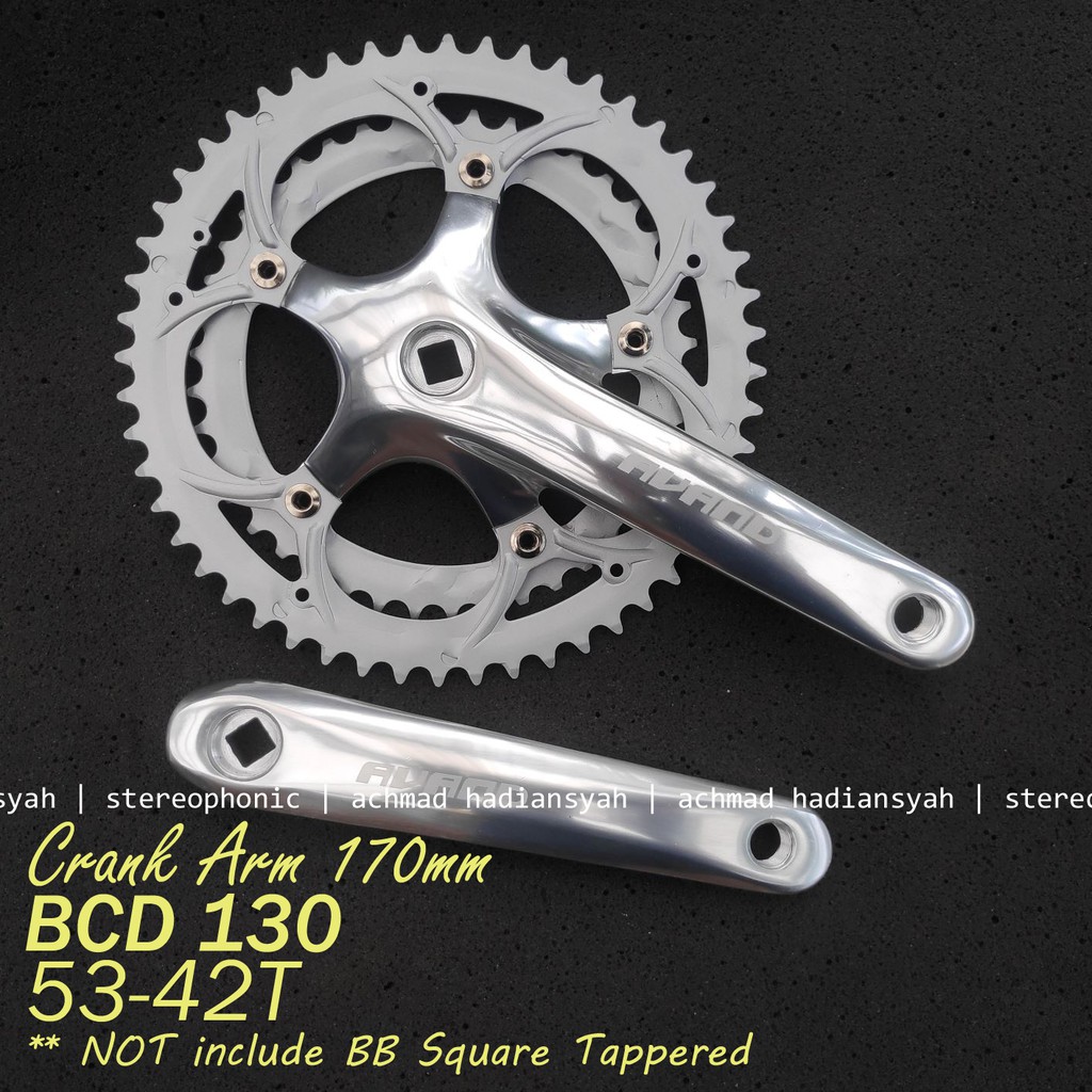 ORIGINAL Crank AVAND Dual Chainring 52-42T Crank BB Kotak Crank BB Square Tappered Crank Dual Speed 