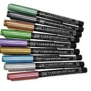 

YZS Kuretake Zig Fudebiyori Metallic Brush Pen Ready Stock