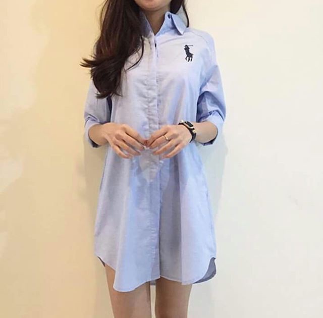 Dress Kemeja Polo Pastel