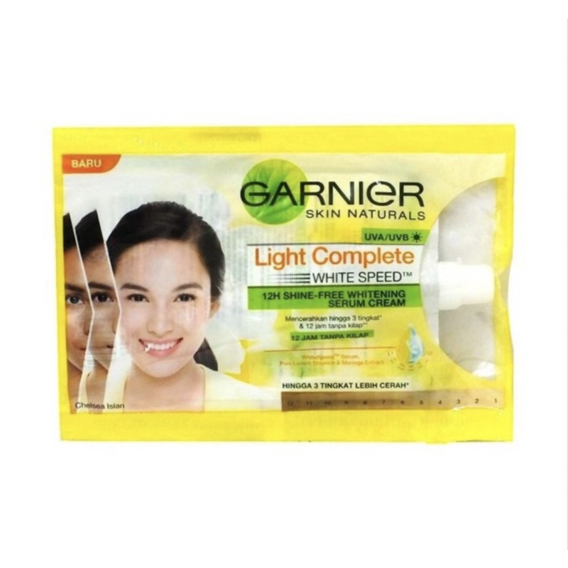 Garnier light complete white speed sachet 9 ml ( mencerahkan wajah )