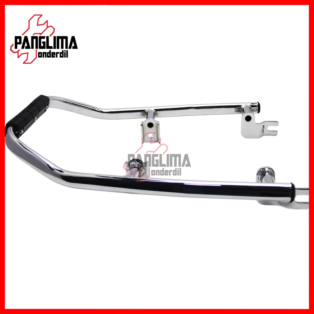 Behel Belakang Supra 100 &amp; Supra X &amp; Supra Fit Lama-Old Begel-Pegangan Tangan-Bracket-Breket-Handle-Handel-Hendel-Hendle Besi Jok-Jox