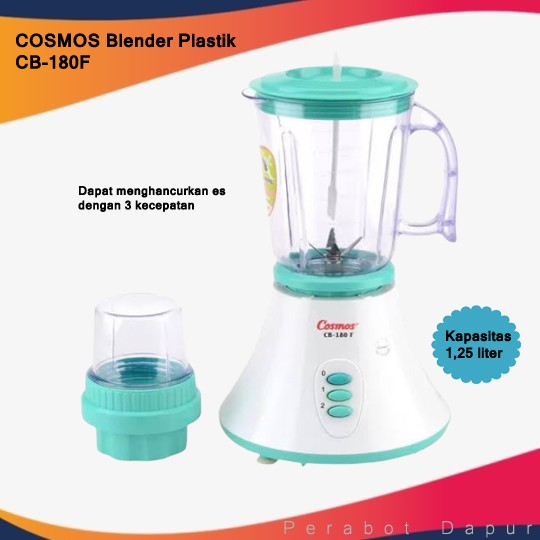 Blender Cosmos Belender  Plastik 1.25 Liter CB-180F / CB180F
