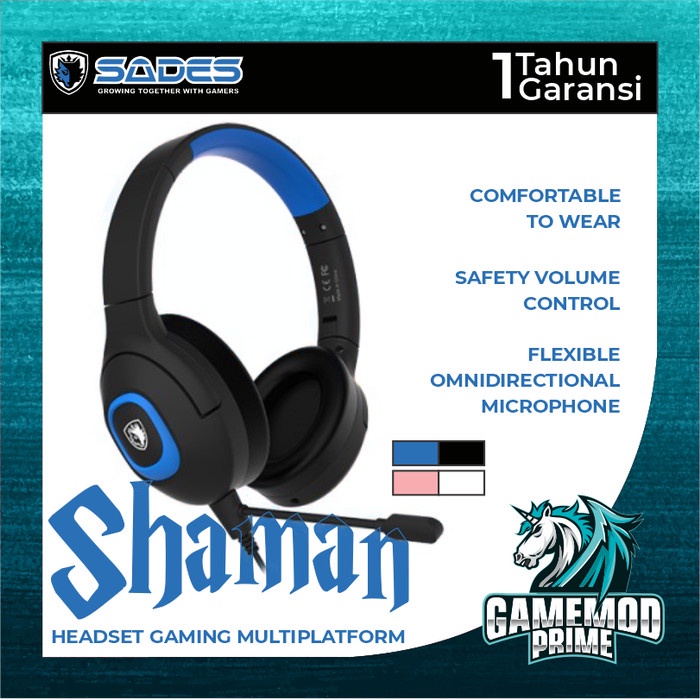 Headset Gaming Multi-Platform Sades Shaman