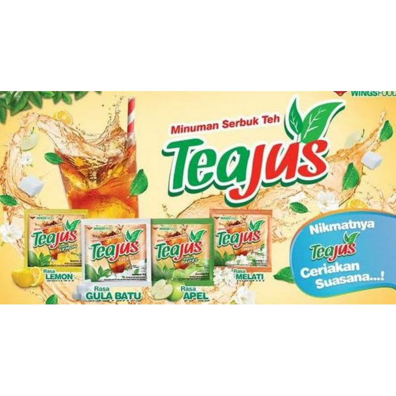 

Tea Jus Kemasan Sachet (1 Renceng 10 Sachet )