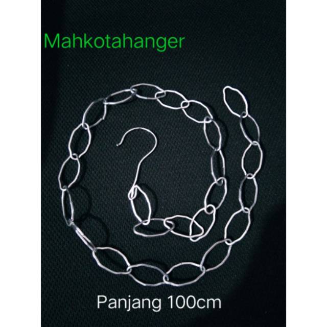 Rantai Gantungan Baju Besi / Rantai gantungan hanger besi (100cm)