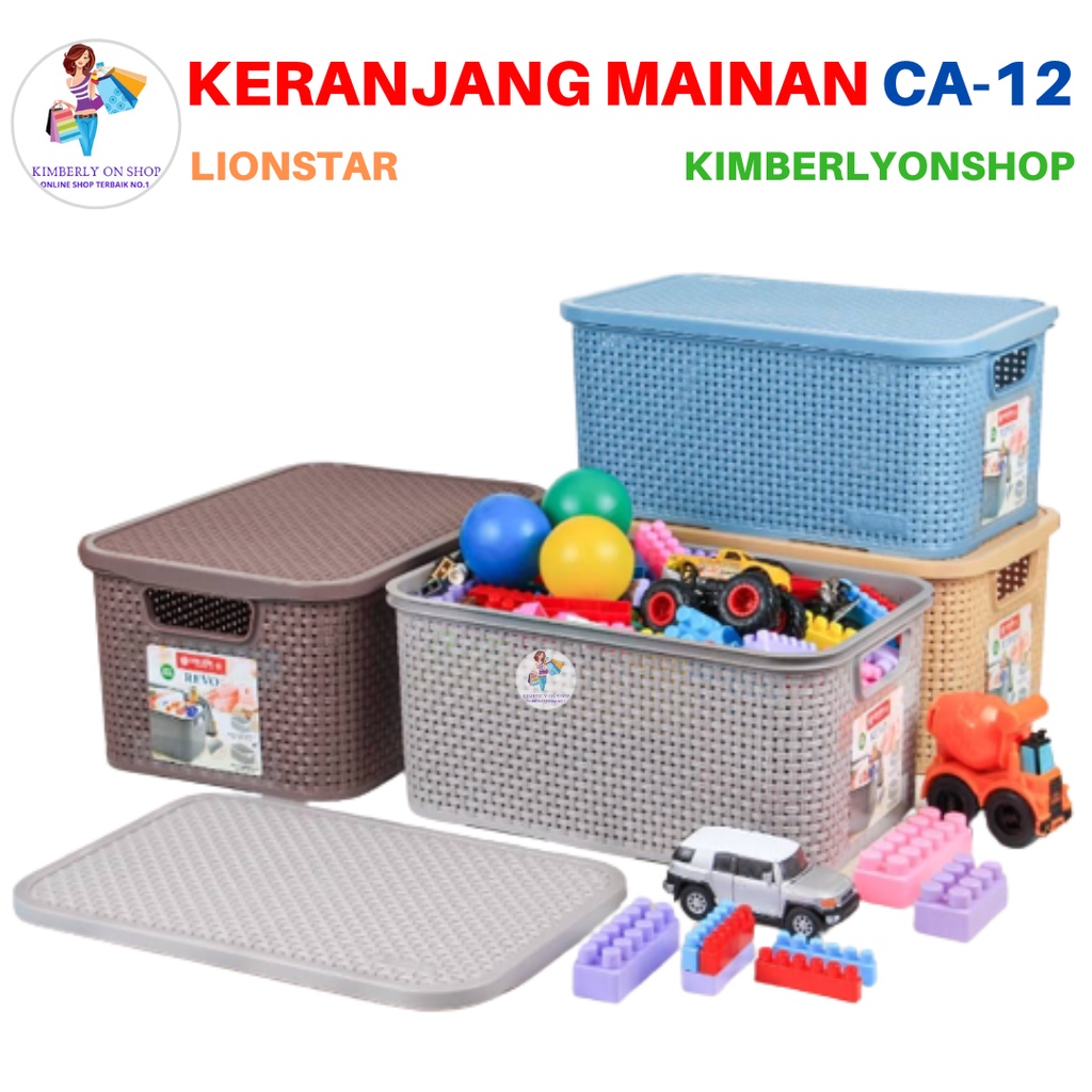 Keranjang Mainan Serbaguna Revo Storage Box 7 Liter CA 12 Lion Star