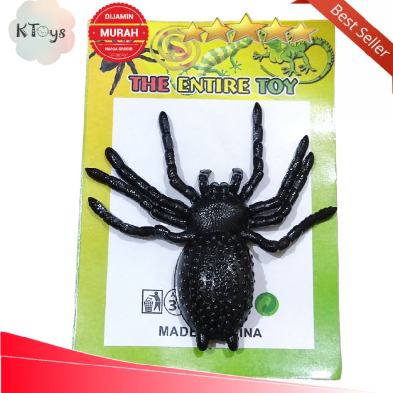 splat toys mainan prank bentuk laba laba spider dari karet