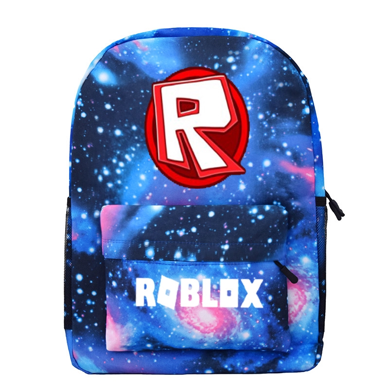 Roblox Game Kids School Backpack Student Canvas Bag Boys Casual - suitcase roblox id