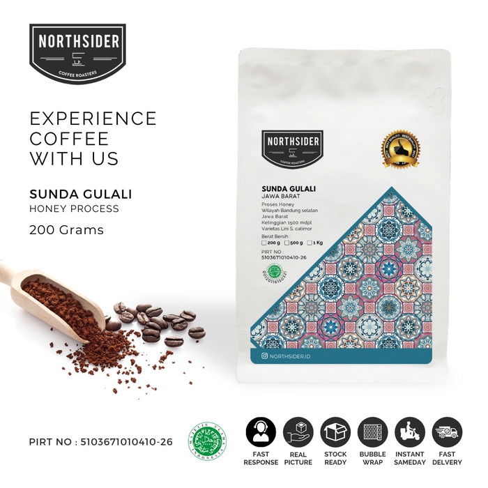 

Kopi-Biji- Kopi Arabika Taneuh Sunda Gulali Arabica Specialty Coffee Honey - Giling Kasar -Biji-Kopi
