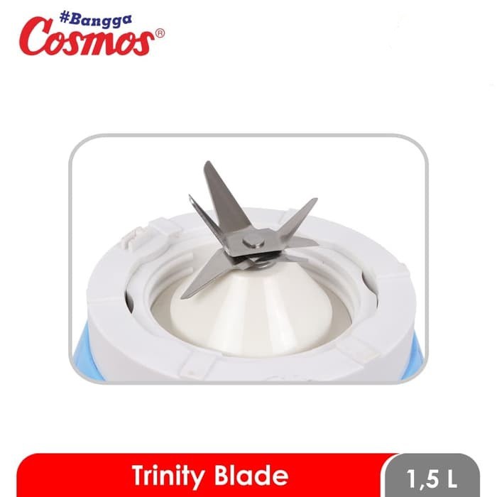 COSMOS CB 191 - Blender Plastik Trinity 1,25 Liter 2in1 2 Tabung