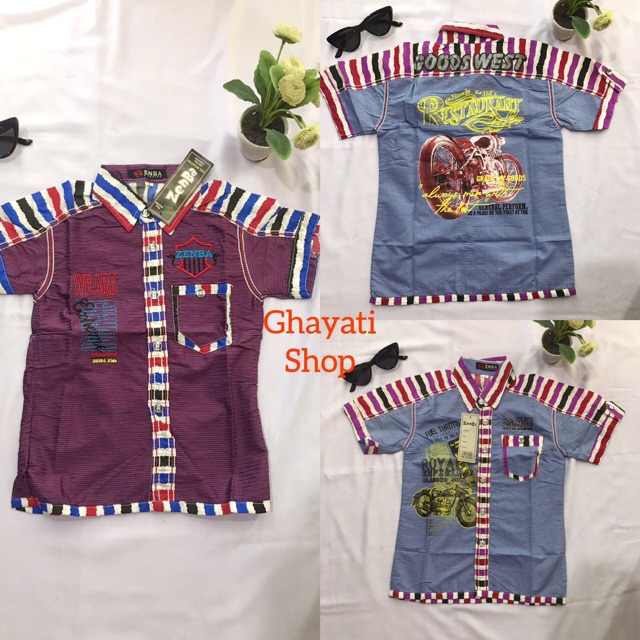 KEMEJA Anak Laki-Laki Motif Garis