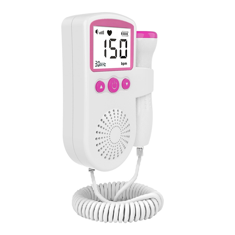 gs8a cofoe alat deteksi jantung janin bayi fetal doppler heartrate monitor - jsl-t501 - white Or-i