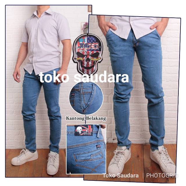Celana jeans stretch distro pria