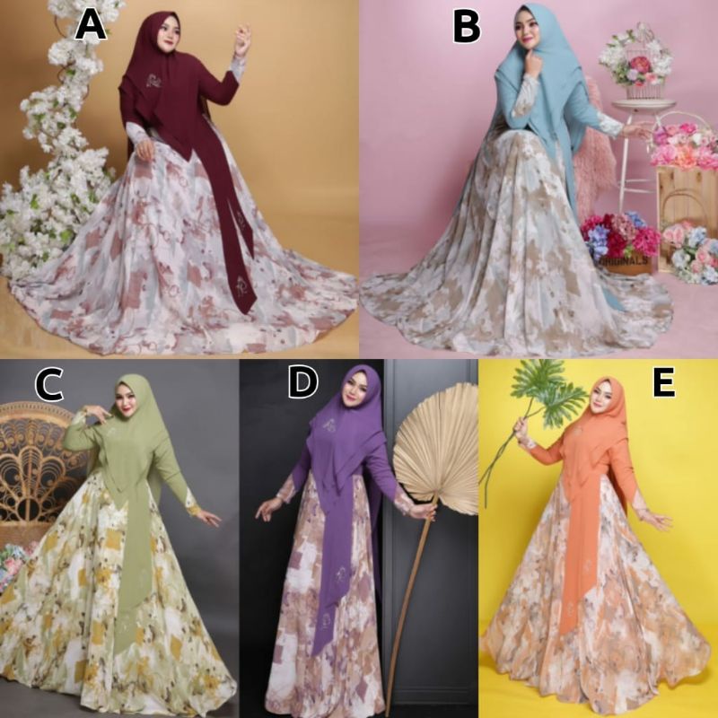 LUNAR SYARI BY IRNA GAMIS SYARI TERBARU GAMIS SYARI ORIGINAL GAMIS SYARI PREMIUM BAJU SYARI SET SYAR